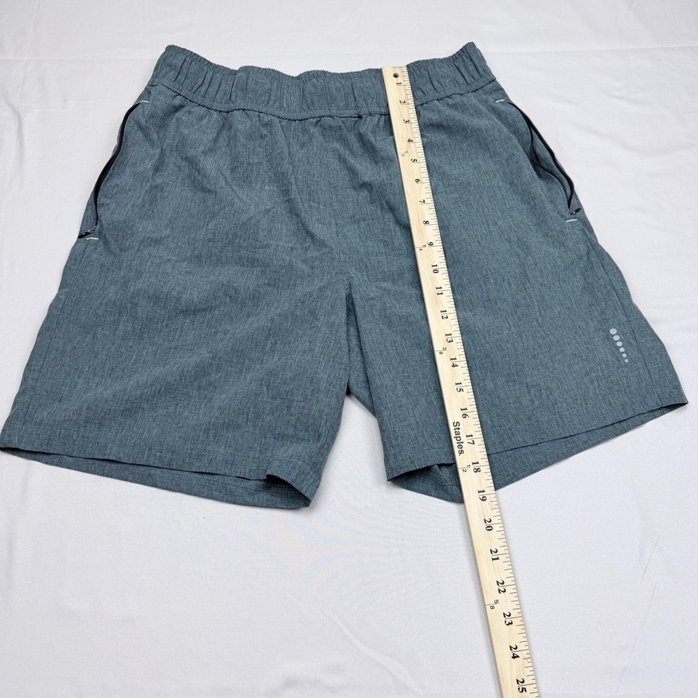 Balance Collection Men's Blue/Green Athletic Shorts - Picture 4 of 5